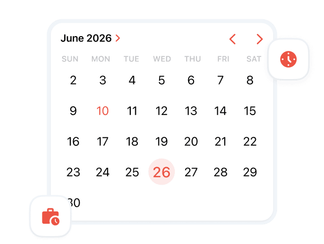 Kalender manajemen cuti dan izin karyawan